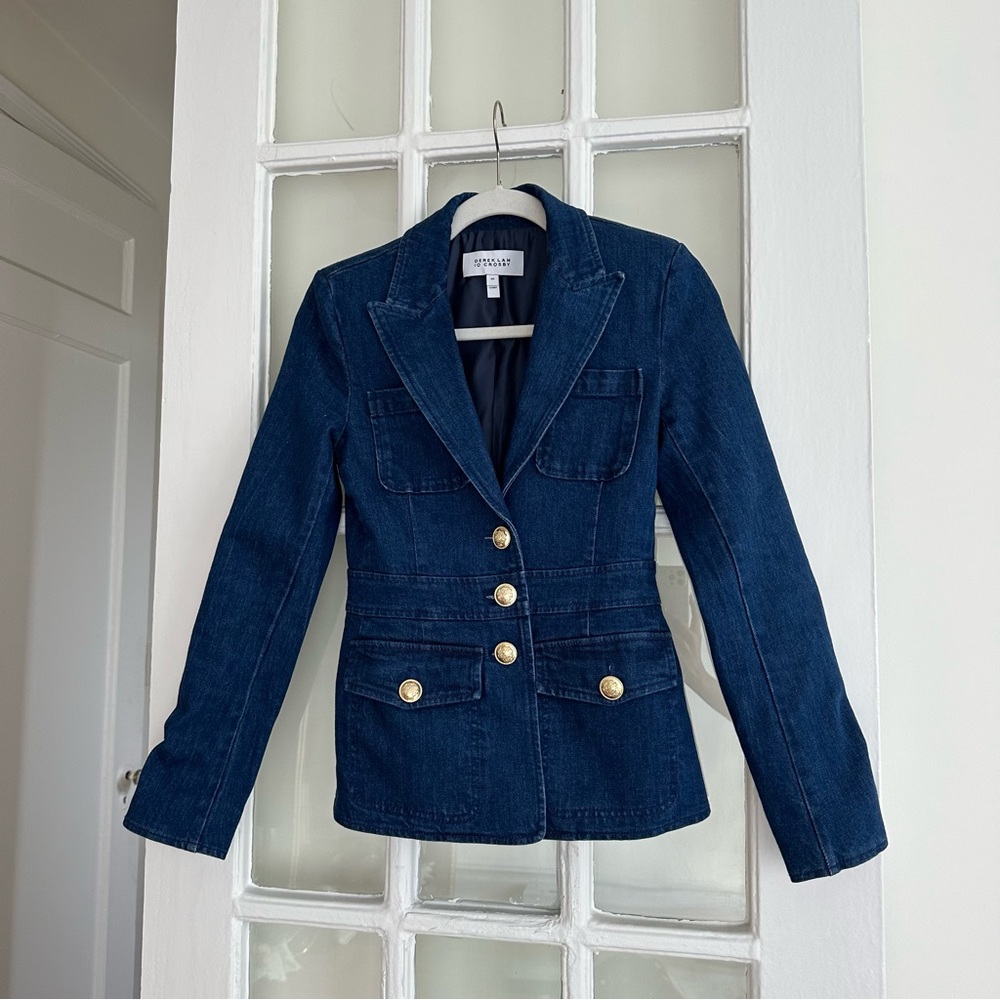 NEW KEITH UTILITY DENIM JACKET - DARK WASH FROM DEREK LAM